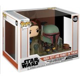 FUNKO STAR WARS POP! MOMENTS BOBA FETT AND FENNEC ON THRONE VINYL BOBBLE-HEAD FIGURE DIORAMA