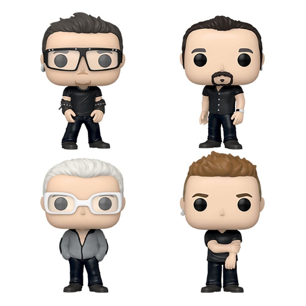 FUNKO POP! U2 POP ALBUM DELUXE 4-PACK BOBBLE HEAD FIGURE FUNKO