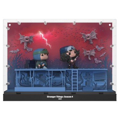 FUNKO STRANGER THINGS POP! MOMENT PHASE THREE DUSTIN EDDIE DEMOBATS VINYL BOBBLE-HEAD FIGURE DIORAMA
