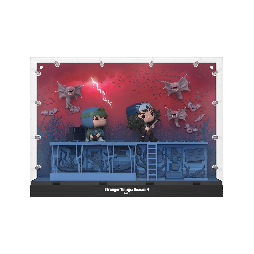 FUNKO STRANGER THINGS POP! MOMENT PHASE THREE DUSTIN EDDIE DEMOBATS VINYL BOBBLE-HEAD FIGURE DIORAMA