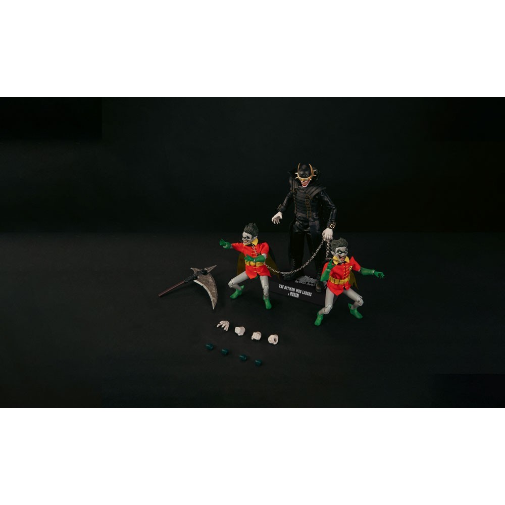 DARK NIGHTS METAL THE BATMAN WHO LAUGHS AND ROBIN DAH-063DX ACTION FIGURES BEAST KINGDOM