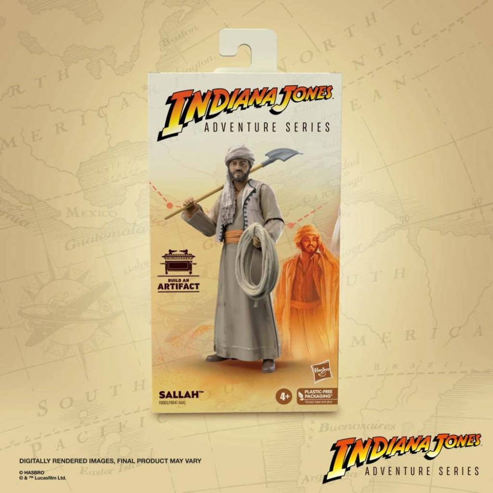 HASBRO INDIANA JONES I PREDATORI DELL'ARCA PERDUTA SALLAH ACTION FIGURE