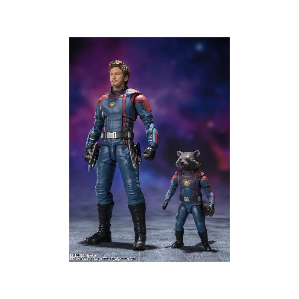 BANDAI GUARDIANS OF THE GALAXY 3 STAR-LORD AND ROCKET RACCOON S.H. FIGUARTS ACTION FIGURE