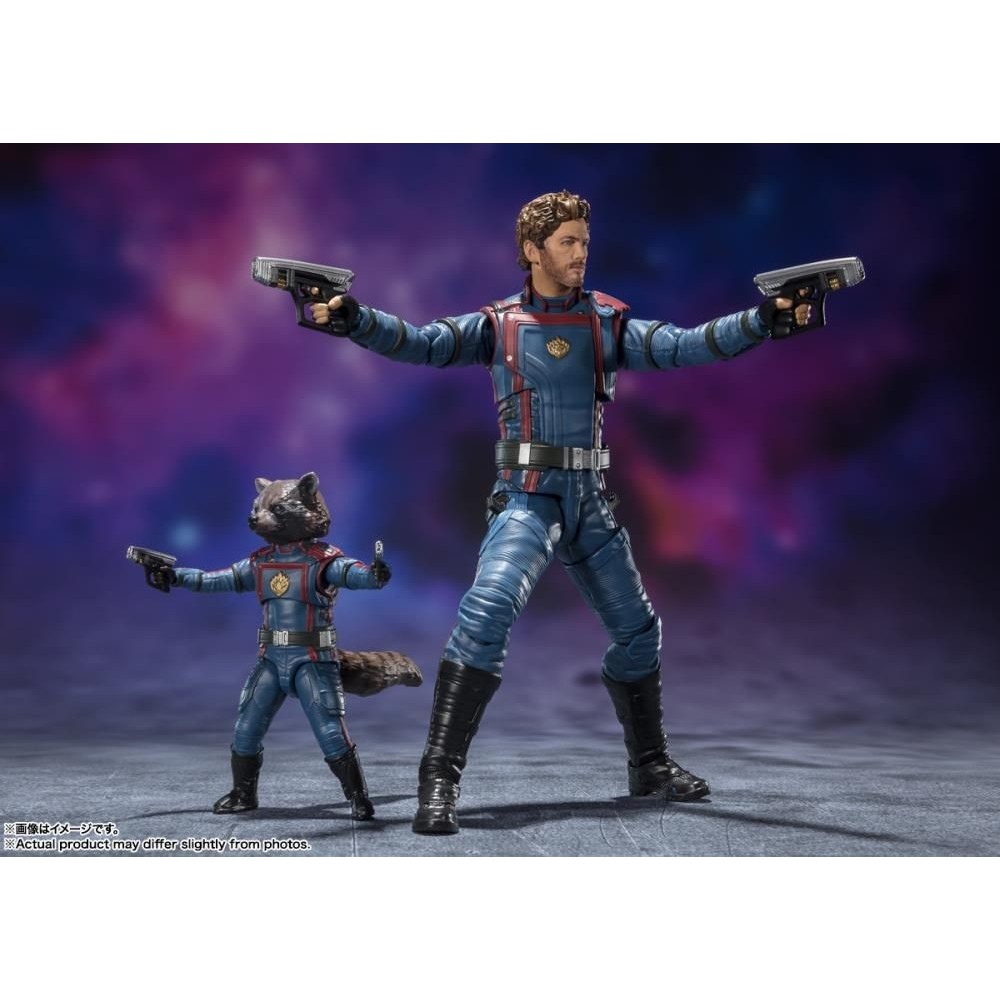 BANDAI GUARDIANS OF THE GALAXY 3 STAR-LORD AND ROCKET RACCOON S.H. FIGUARTS ACTION FIGURE