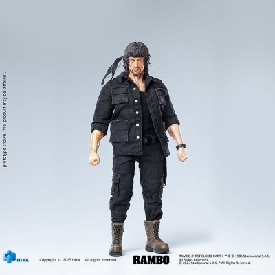 FIRST BLOOD PART II SUPER EXQUISITE JOHN RAMBO ACTION FIGURE HIYA TOYS