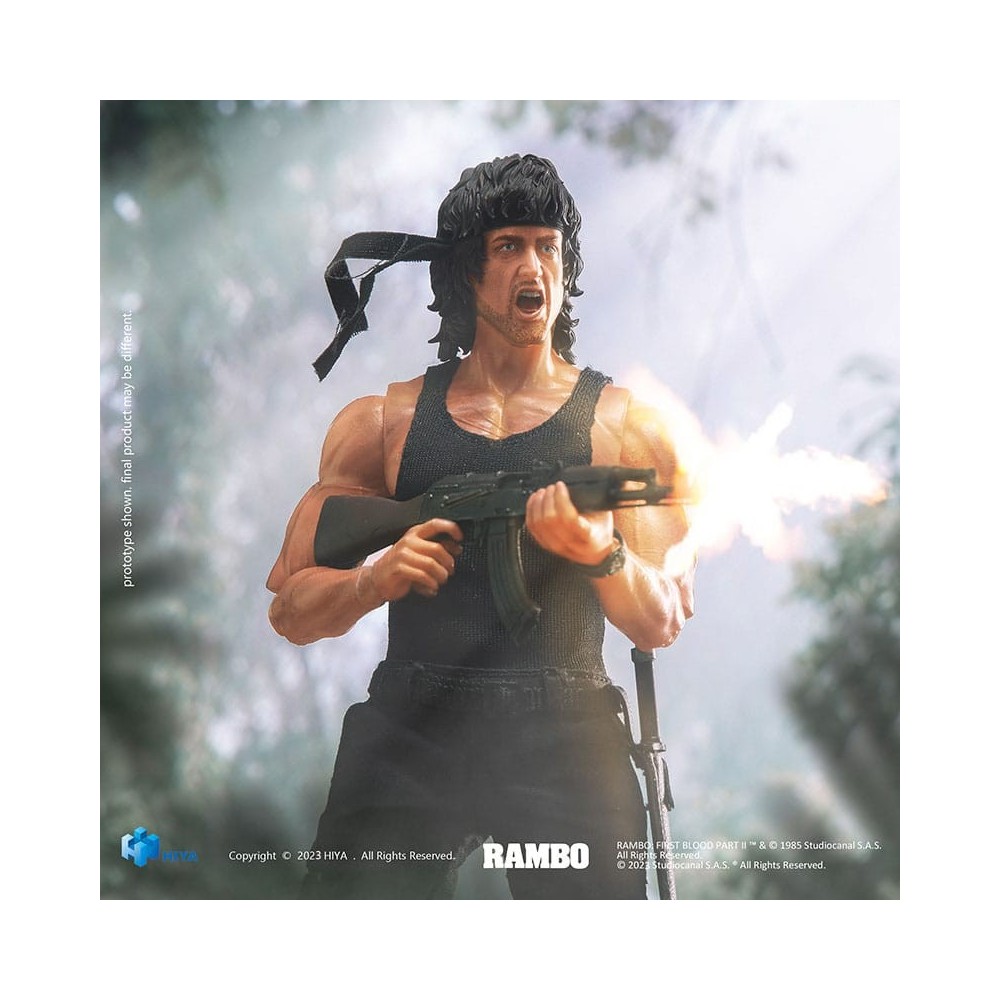 FIRST BLOOD PART II SUPER EXQUISITE JOHN RAMBO ACTION FIGURE HIYA TOYS