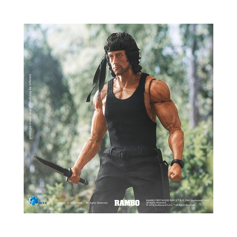 FIRST BLOOD PART II SUPER EXQUISITE JOHN RAMBO ACTION FIGURE HIYA TOYS