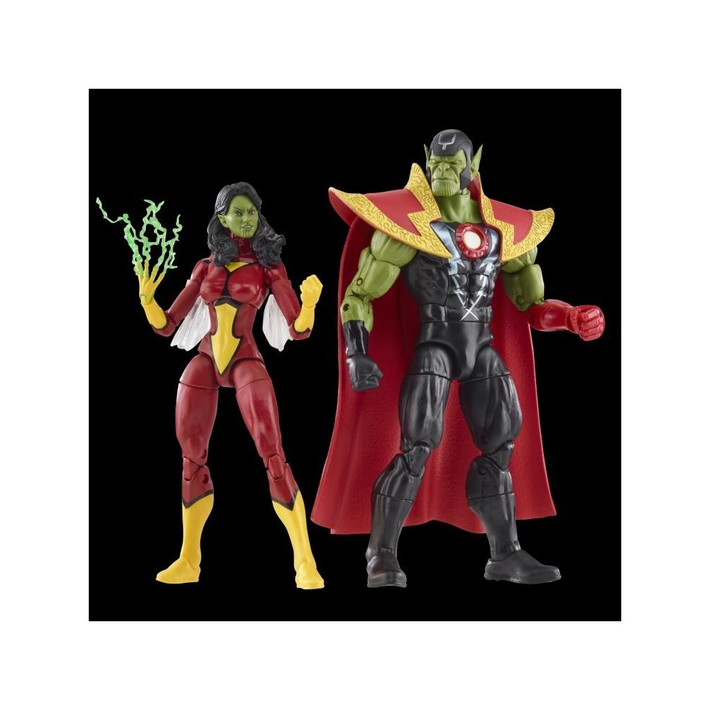 HASBRO MARVEL LEGENDS SKRULL QUEEN AND SUPER-SKRULL ACTION FIGURE