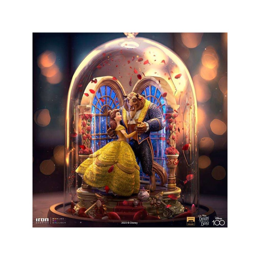 IRON STUDIOS LA BELLA E LA BESTIA BEUTY AND THE BEAST ART SCALE DELUXE 1/10 STATUE FIGURE