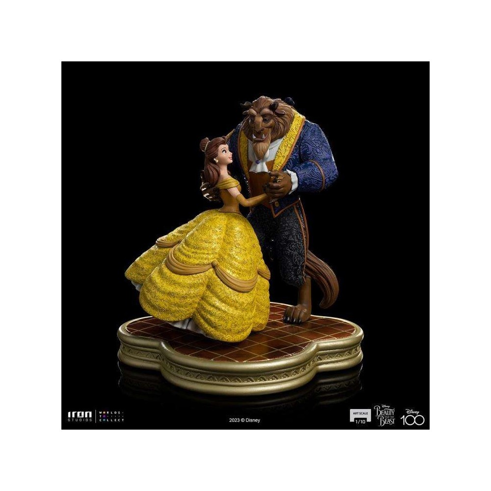 LA BELLA E LA BESTIA BELLE AND THE BEAST ART SCALE 1/10 STATUA FIGURE IRON STUDIOS