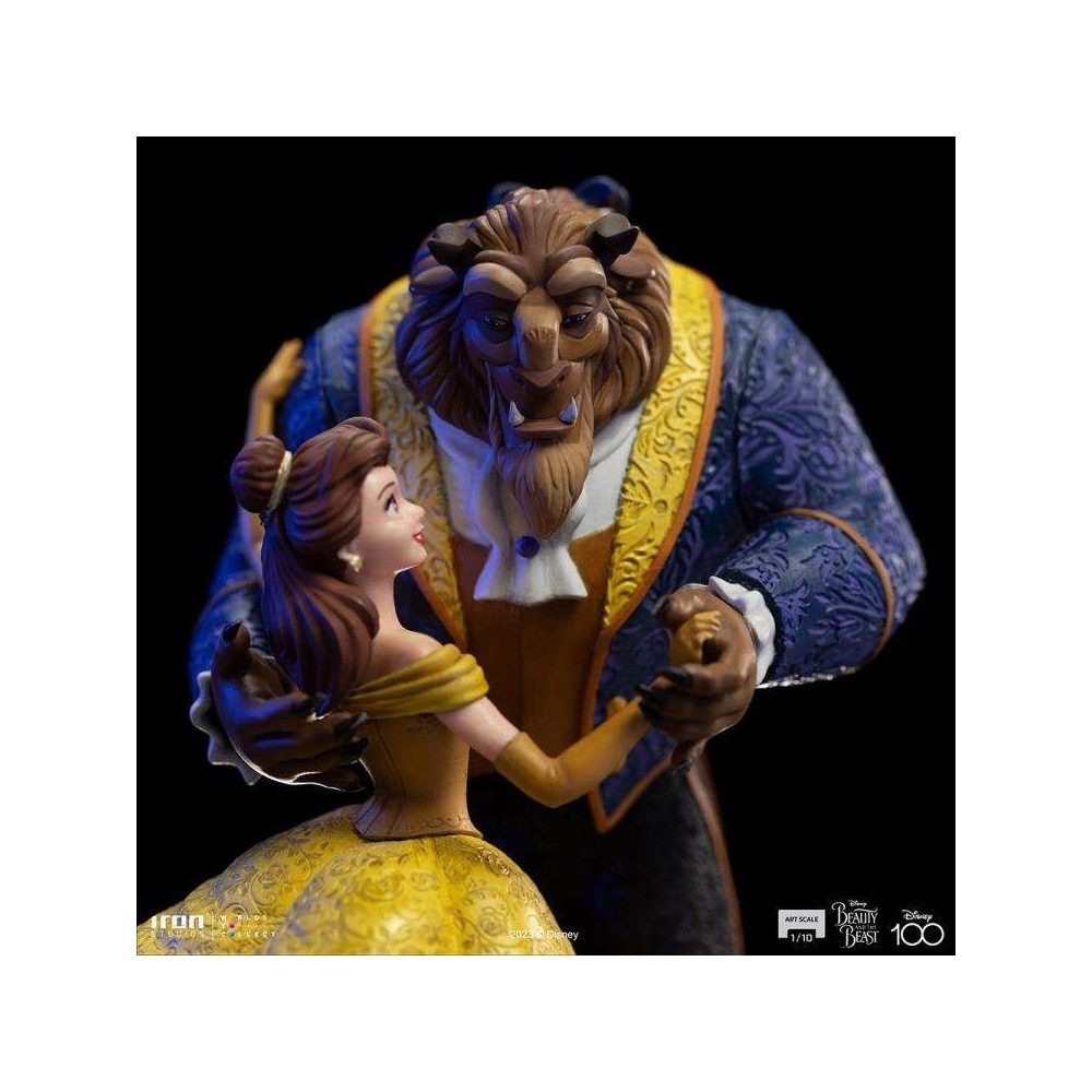 LA BELLA E LA BESTIA BELLE AND THE BEAST ART SCALE 1/10 STATUA FIGURE IRON STUDIOS