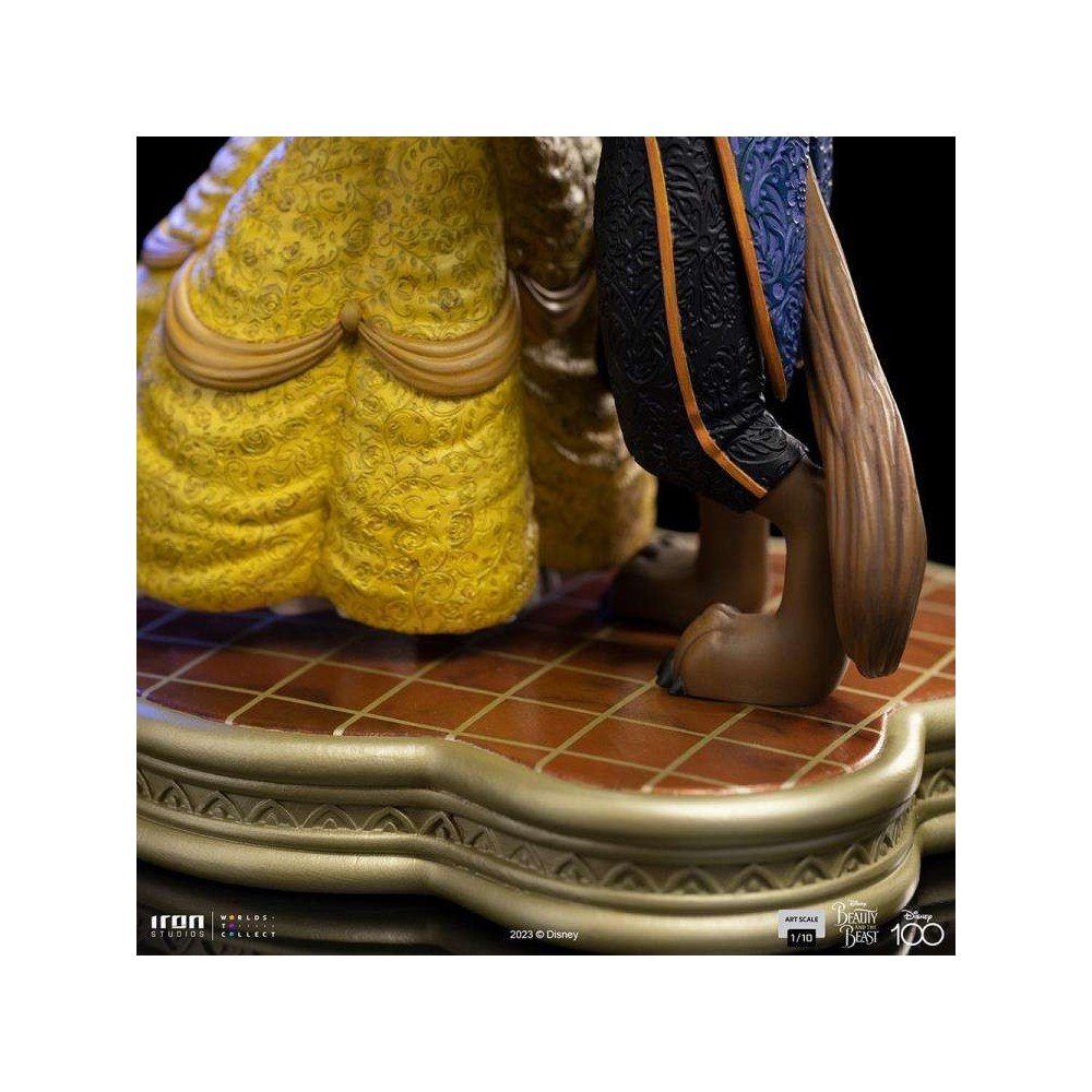 LA BELLA E LA BESTIA BELLE AND THE BEAST ART SCALE 1/10 STATUA FIGURE IRON STUDIOS