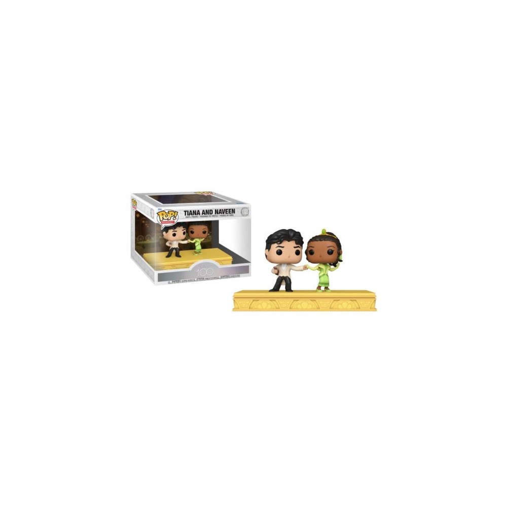 DISNEY 100 POP! MOMENT TIANA E NAVEEN VINYL BOBBLE-HEAD FIGURE DIORAMA FUNKO