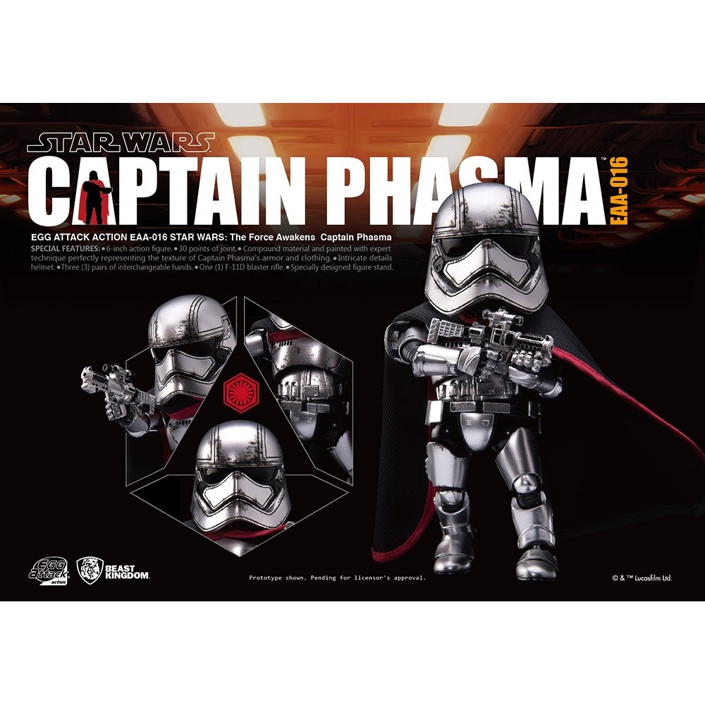 STAR WARS EPISODE VII - CAPTAIN PHASMA EGG ATTACK ACTION FIGURE BEAST KINGDOM