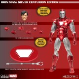 MEZCO TOYS IRON MAN SILVER CENTURION ONE:12 COLLECTIVE ACTION FIGURE