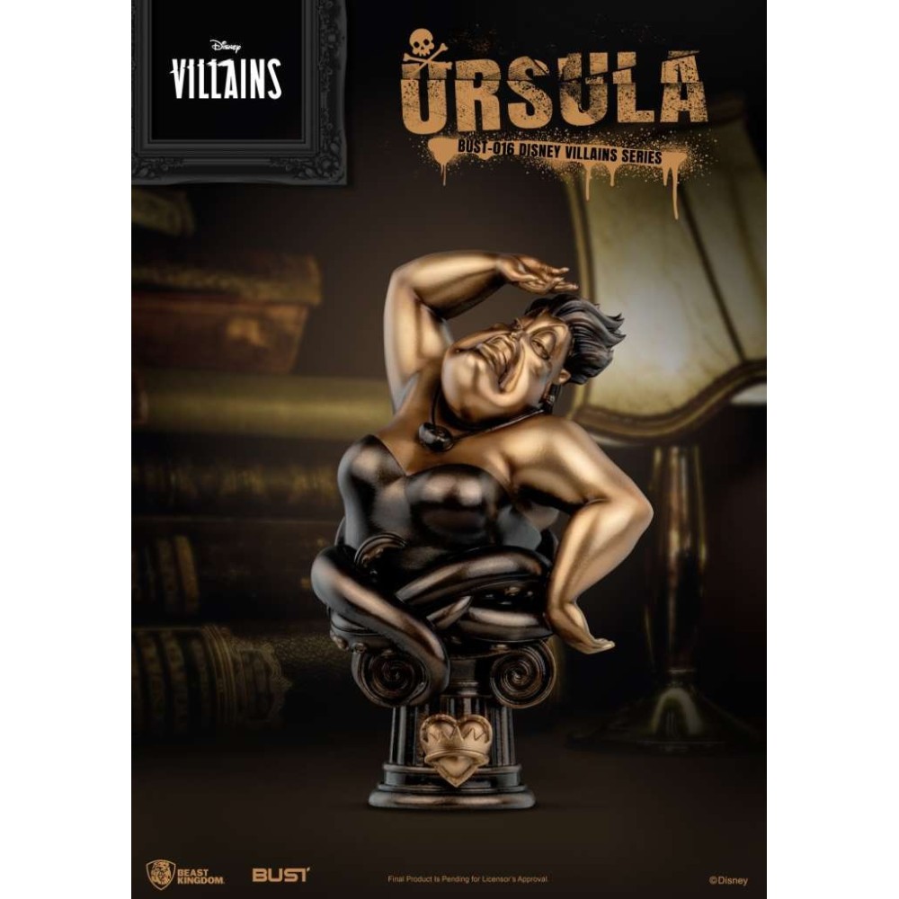 BEAST KINGDOM DISNEY VILLAINS URSULA BUST STATUE FIGURE