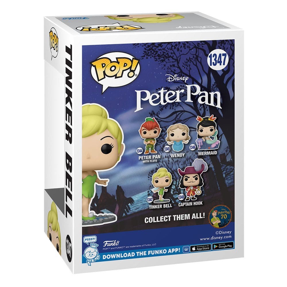 FUNKO FUNKO POP! PETER PAN TINKER BELL BOBBLE HEAD FIGURE