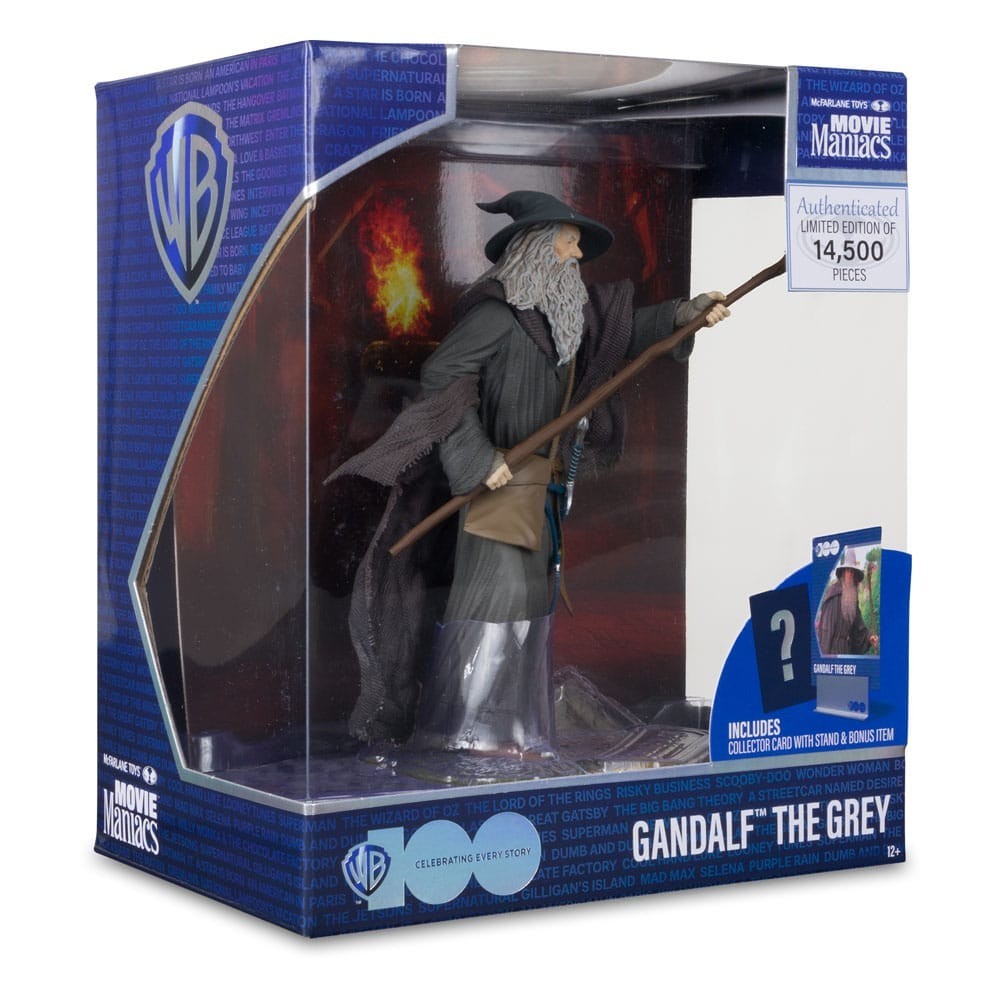 LORD OF THE RINGS GANDALF MOVIE MANIACS ACTION FIGURE MC FARLANE