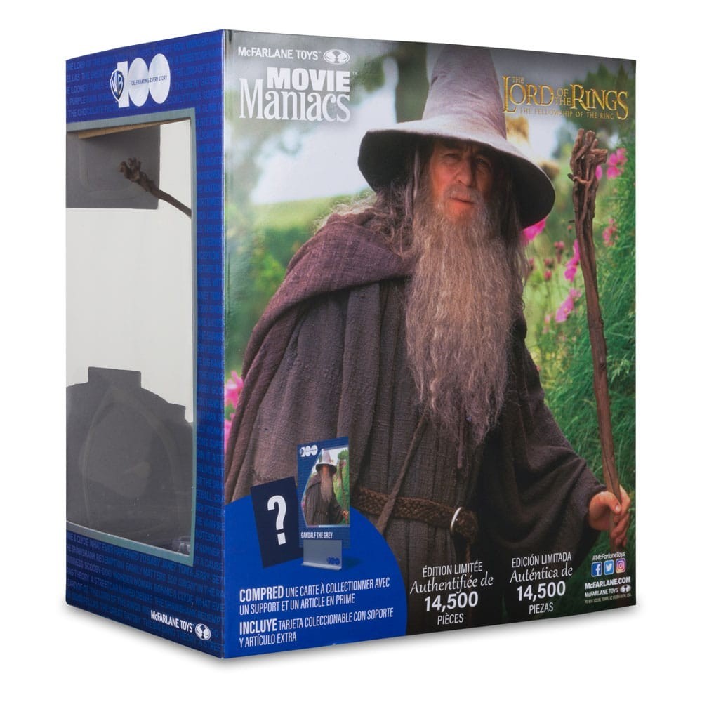 LORD OF THE RINGS GANDALF MOVIE MANIACS ACTION FIGURE MC FARLANE