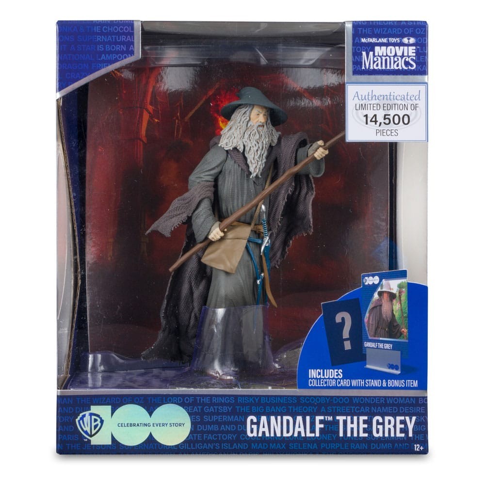 LORD OF THE RINGS GANDALF MOVIE MANIACS ACTION FIGURE MC FARLANE