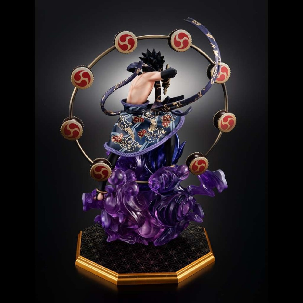 NARUTO SHIPPUDEN SASUKE THUNDER GOD GEM STATUA FIGURE MEGAHOUSE
