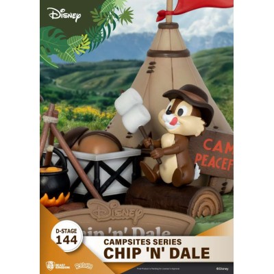 BEAST KINGDOM D-STAGE CAMPSITES SERIES CHIP 'N' DALE STATUE FIGURE DIORAMA