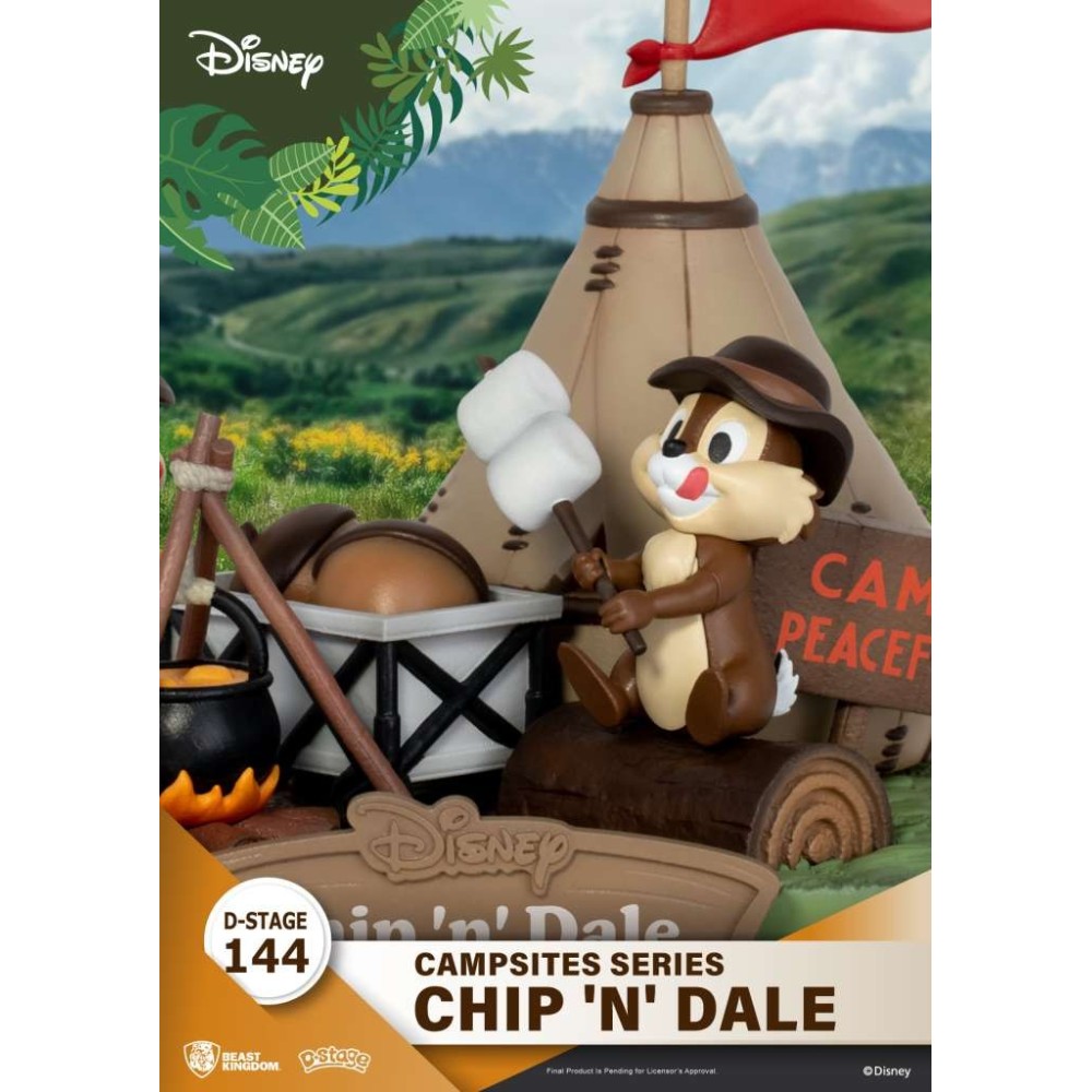 D-STAGE CAMPSITES SERIES CHIP 'N' DALE STATUA FIGURE DIORAMA BEAST KINGDOM