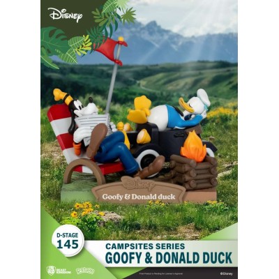 BEAST KINGDOM D-STAGE CAMPSITES SERIES GOOFY AND DONALD DUCK STATUE FIGURE DIORAMA