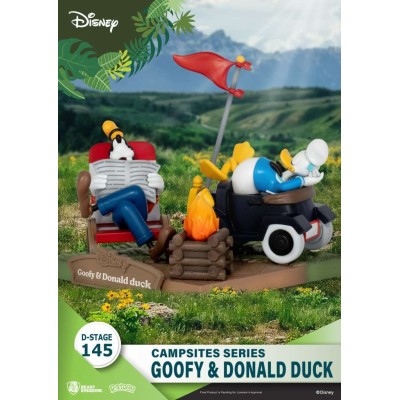 D-STAGE CAMPSITES SERIES GOOFY AND DONALD DUCK STATUA FIGURE DIORAMA BEAST KINGDOM