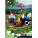 D-STAGE CAMPSITES SERIES GOOFY AND DONALD DUCK STATUA FIGURE DIORAMA BEAST KINGDOM