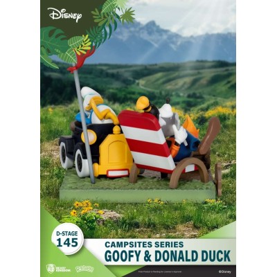 D-STAGE CAMPSITES SERIES GOOFY AND DONALD DUCK STATUA FIGURE DIORAMA BEAST KINGDOM