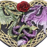 DRAGON LOVE HEART BRUCIAINCENSO INCENSE BURNER NEMESIS NOW