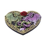DRAGON LOVE HEART BRUCIAINCENSO INCENSE BURNER NEMESIS NOW