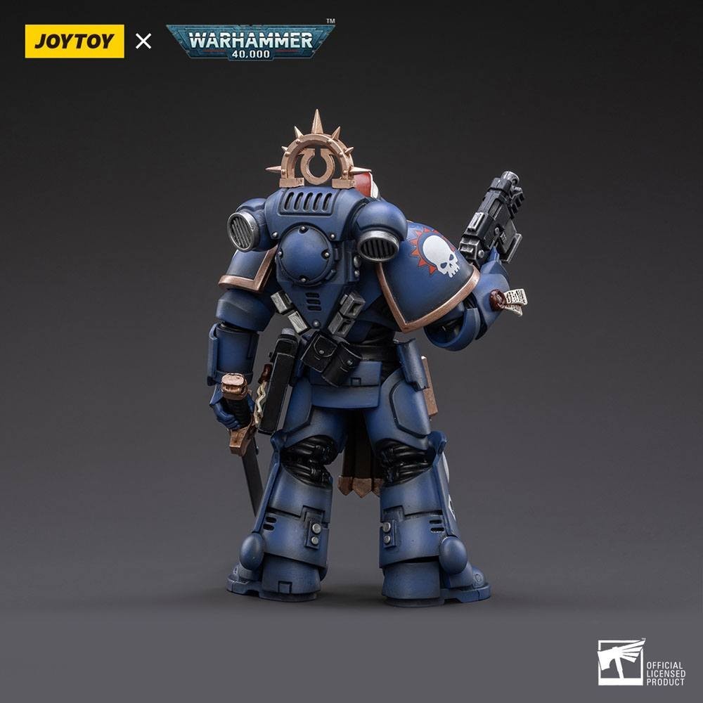 WARHAMMER 40000 ULTRAMARINES PRIMARIS LIEUTENANT AMULIUS ACTION FIGURE JOY TOY (CN)