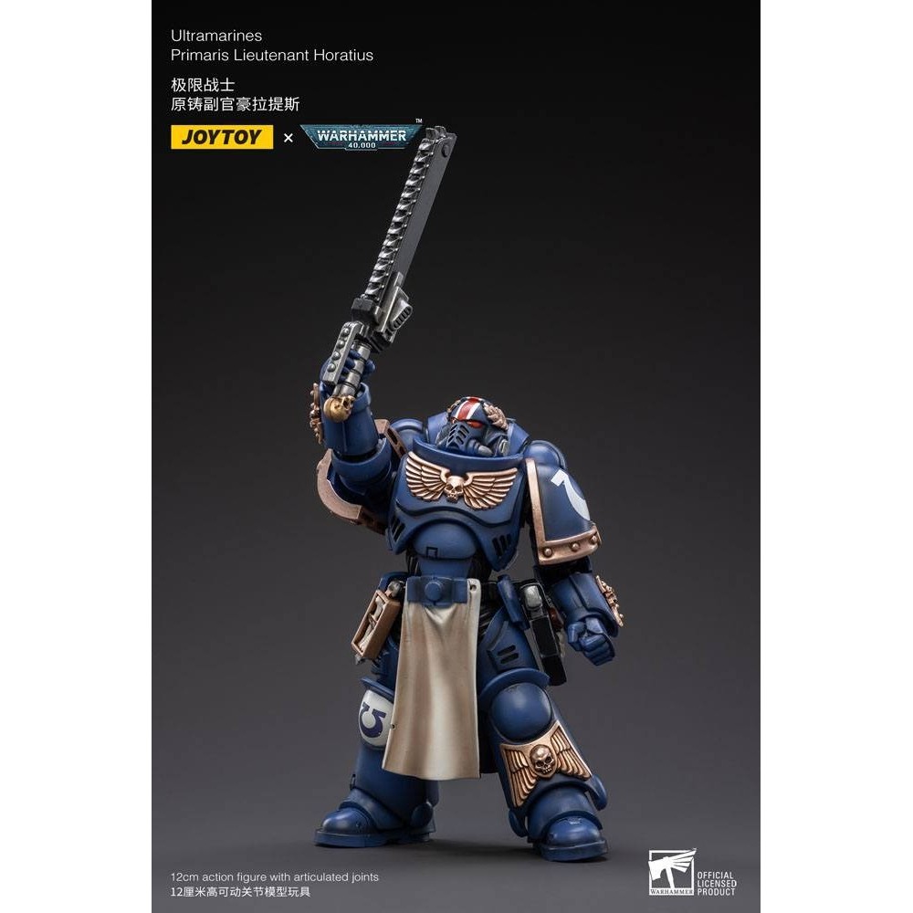 WARHAMMER 40000 ULTRAMARINES PRIMARIS LIEUTENANT HORATIUS ACTION FIGURE JOY TOY (CN)