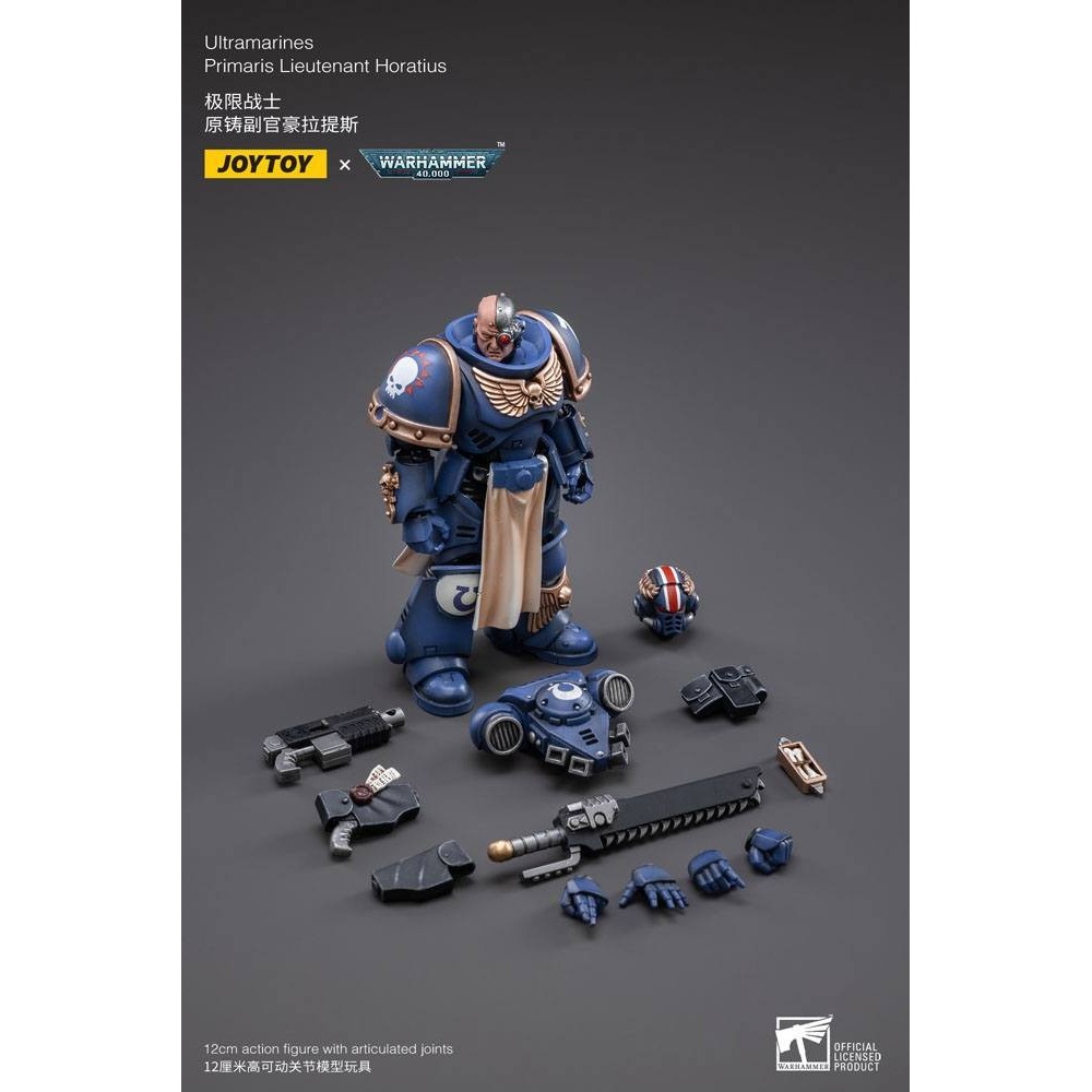 WARHAMMER 40000 ULTRAMARINES PRIMARIS LIEUTENANT HORATIUS ACTION FIGURE JOY TOY (CN)