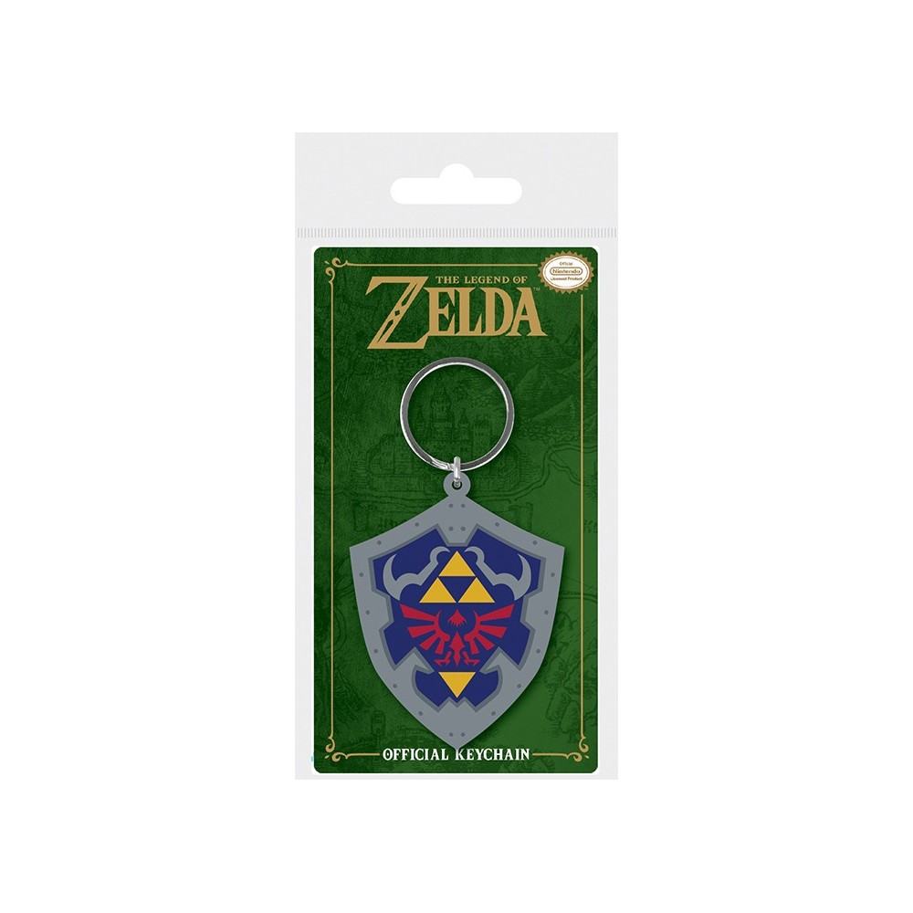 THE LEGEND OF ZELDA KEYCHAIN PORTACHIAVI HYRULIAN CREST IN GOMMA KEYRING PYRAMID INTERNATIONAL