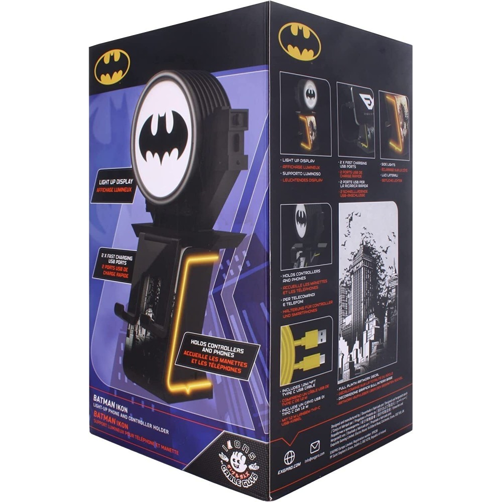 BATMAN IKON LIGHT UP CABLE GUY LAMPADA PORTATELEFONO PORTACONTROLLER EXQUISITE GAMING