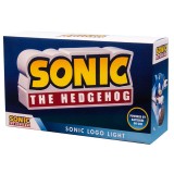 SONIC THE HEDGEHOG LOGO LAMPADA LED 25CM FIZZ CREATIONS