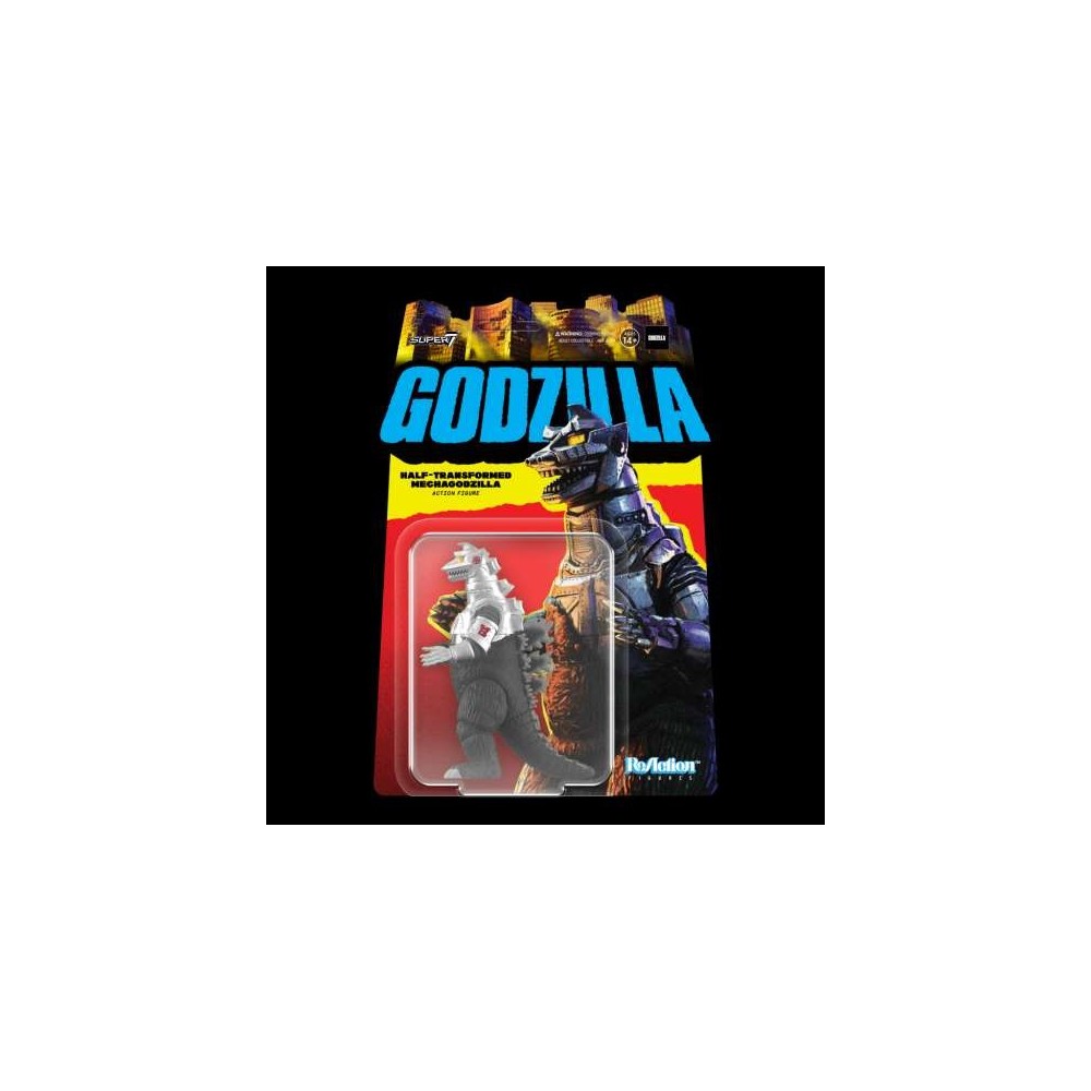SUPER7 TOHO REACTION HALF TRANSFORMED MECHA GODZILLA ACTION FIGURE