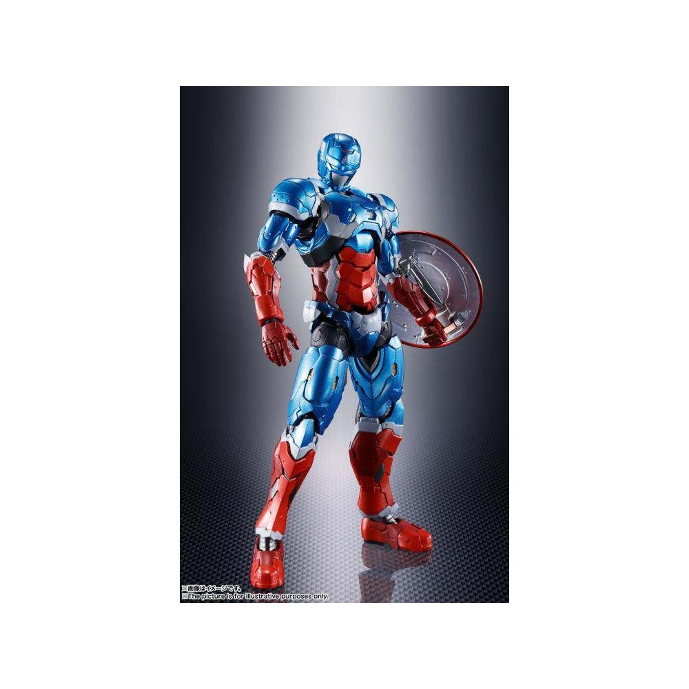 BANDAI TECH-ON AVENGERS CAPTAIN AMERICA S.H. FIGUARTS ACTION FIGURE