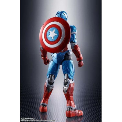 BANDAI TECH-ON AVENGERS CAPTAIN AMERICA S.H. FIGUARTS ACTION FIGURE