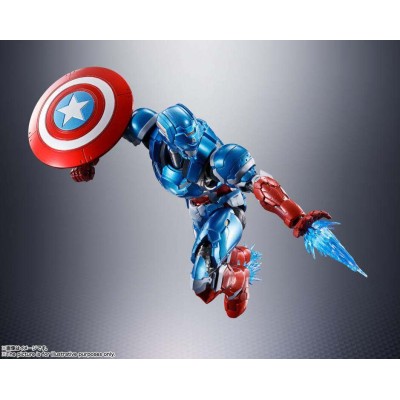 BANDAI TECH-ON AVENGERS CAPTAIN AMERICA S.H. FIGUARTS ACTION FIGURE