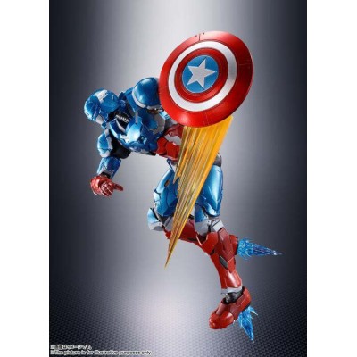 BANDAI TECH-ON AVENGERS CAPTAIN AMERICA S.H. FIGUARTS ACTION FIGURE