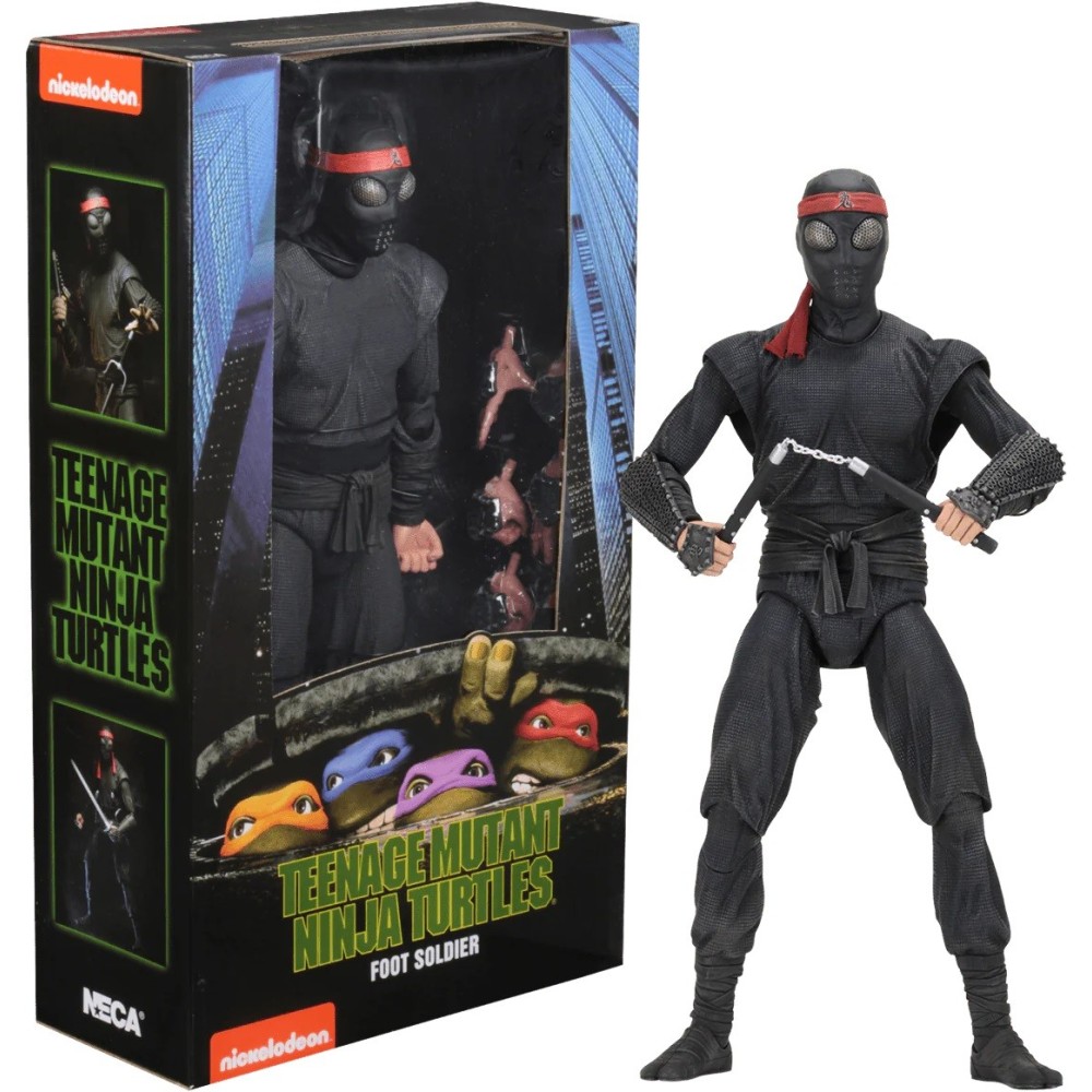 TMNT TEENAGE MUTANT NINJA TURTLES 1990 MOVIE FOOT SOLDIER 1/4 ACTION FIGURE NECA