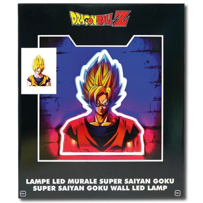 DRAGON BALL Z GOKU WALL LED LAMP LAMPADA 40CM TEKNOFUN