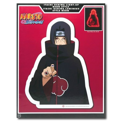 NARUTO SHIPPUDEN ITACHI UCHIHA WALL LED LAMP LAMPADA 40CM TEKNOFUN