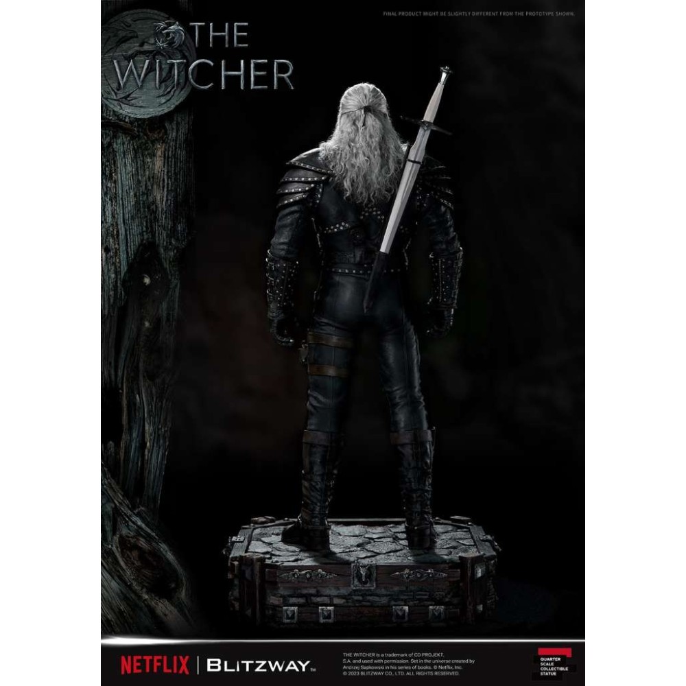 THE WITCHER GERALT OF RIVIA 1/4 57CM STATUA FIGURE BLITZWAY
