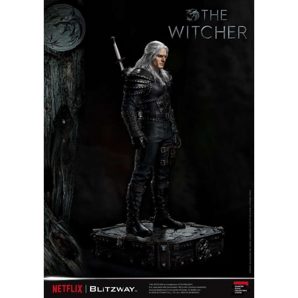 THE WITCHER GERALT OF RIVIA 1/4 57CM STATUA FIGURE BLITZWAY