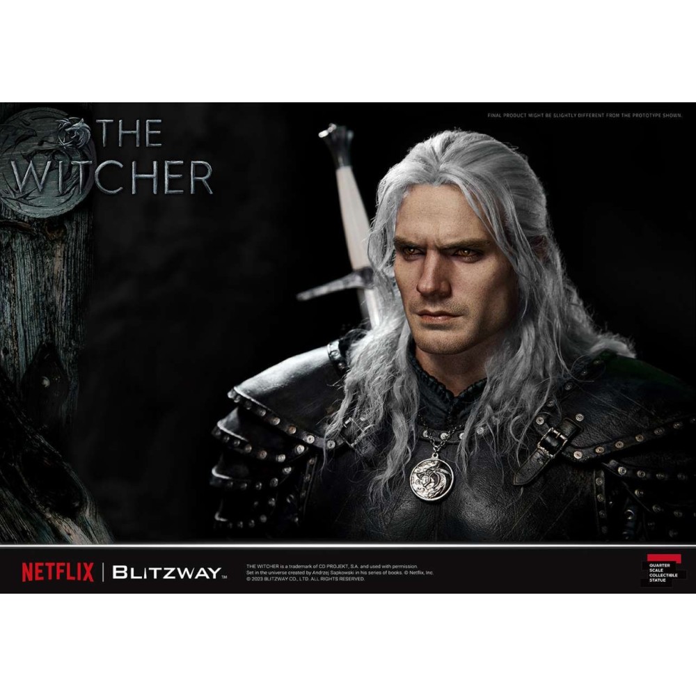 THE WITCHER GERALT OF RIVIA 1/4 57CM STATUA FIGURE BLITZWAY